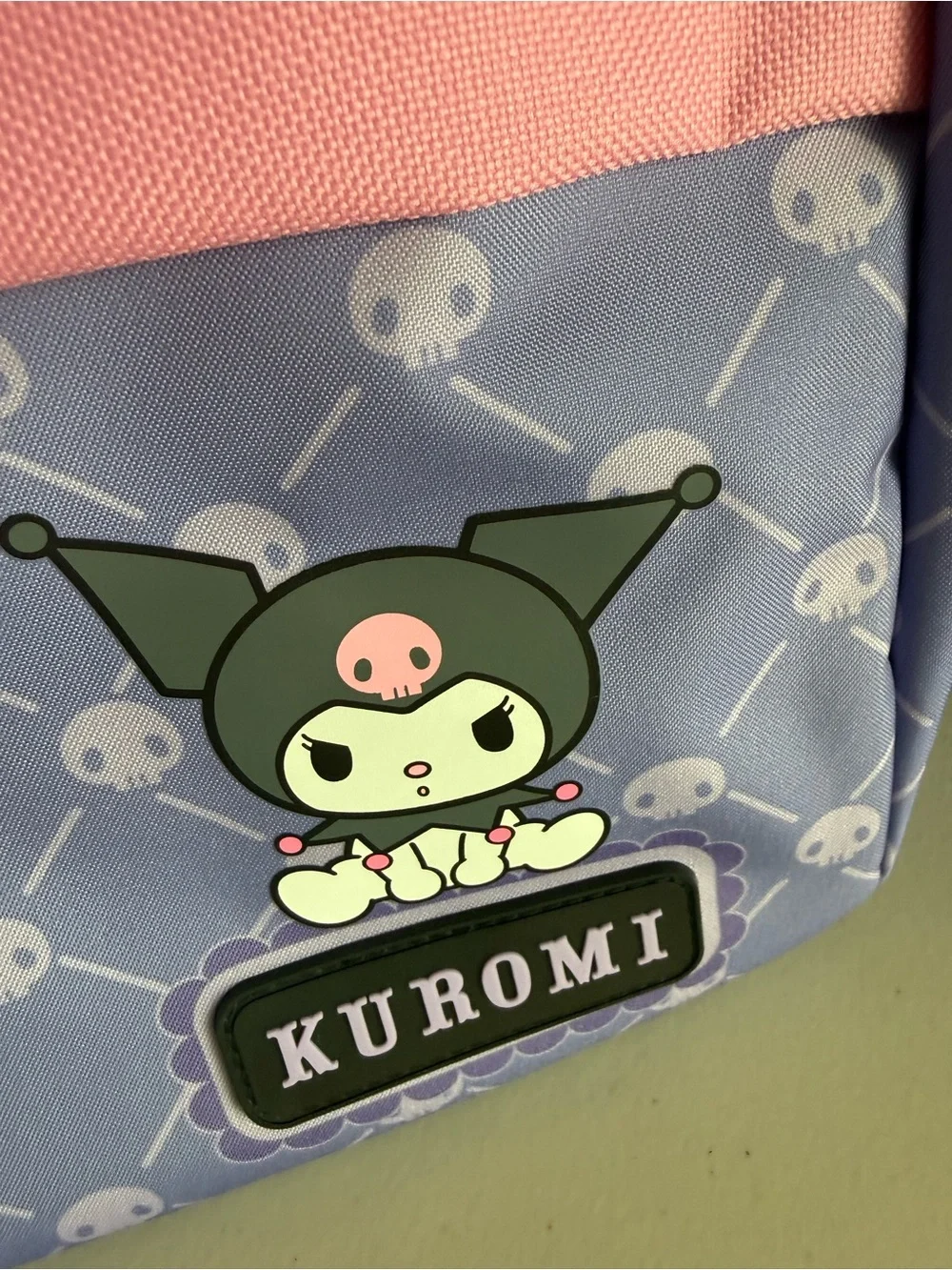 Kuromi Backpack and Matching Lunch Bag in Lavender Pink